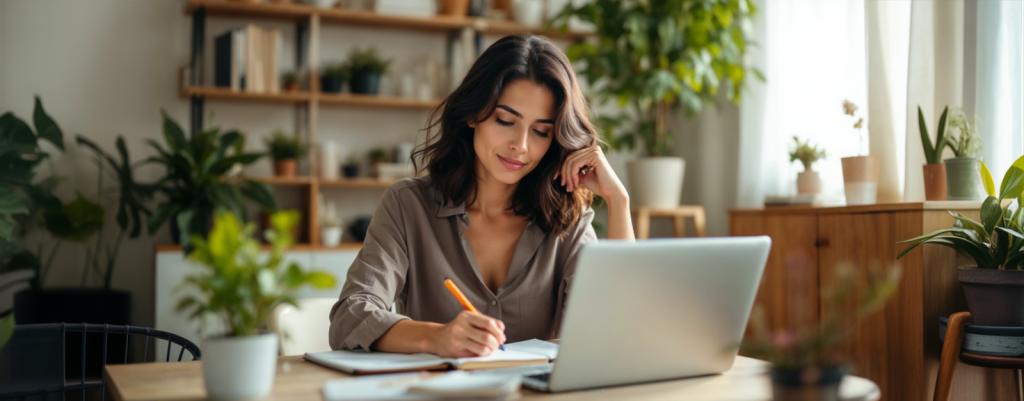 persona trabajando como agente de viajes desde casa con laptop Archer Travel