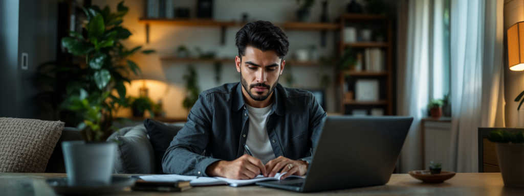 persona trabajando como agente de viajes desde casa con laptop Archer Travel