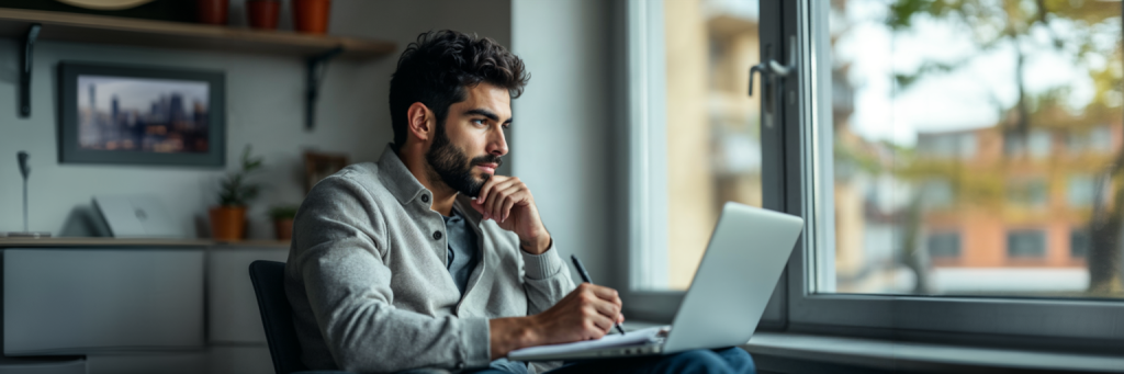 persona trabajando como agente de viajes desde casa con laptop Archer Travel